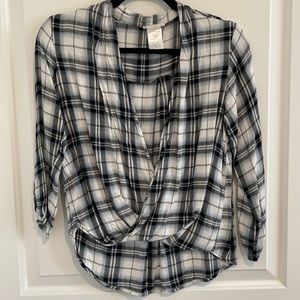 Plaid blouse